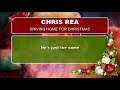 Chris Rea - Driving Home for Christmas (karaoke-versie)