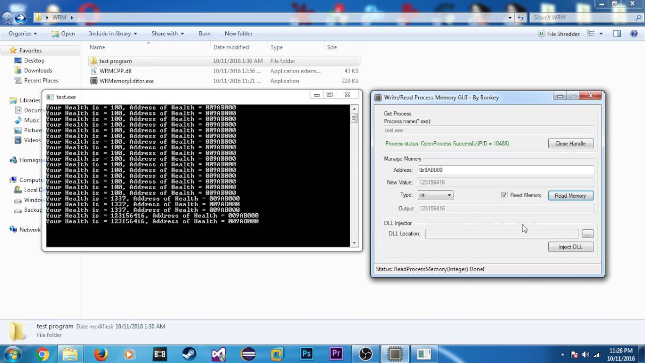 Read/Write Process Memory GUI - By Me