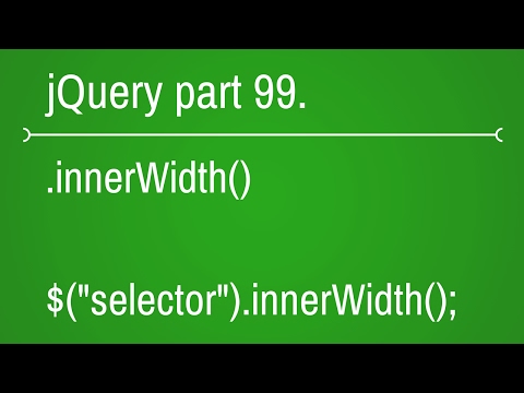 Jquery Innerwidth Function Part 99