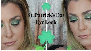 St. Patrick's Day Eye Tutorial | Hot Mess Momma MD | Green Eye Tutorial
