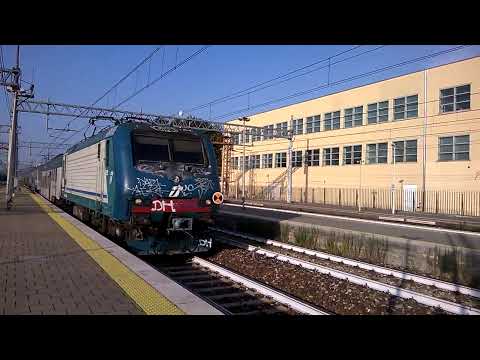 E464 025 XMPR+6 piano ribassato 1973 Trenord e 1965 XMPR - Monza 29/07/2015