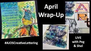 April Wrap Up #AJOSCreativeLettering
