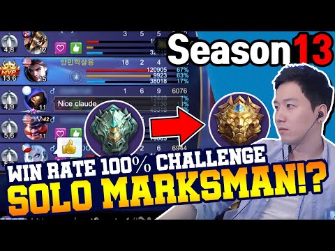 Global Ranker SOLO CLAUDE Epic to Legends Win Rate 100%