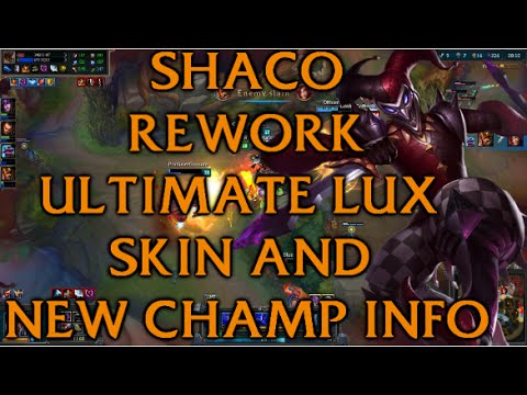 New Champion "Midlane Assassin" | Shaco Rework | Lux Ultimate Skin