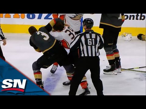 Brayden McNabb Drops The Gloves For His Second Fight Against The Ducks