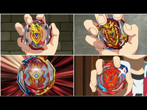 All First Appearances of Achilles in Beyblade Burst Seasons 3-4-5-7