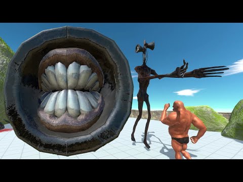 The Death Run of Siren Head   -- Animal Revolt Battle Simulator