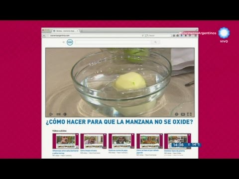 Cómo evitar la oxidación de las manzanas