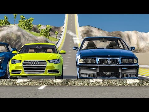 100+ Consecutive Speedbumps at Max Speed #14 - BeamNG Drive Crashes