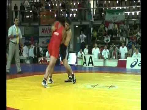 Hajimurad Chopsiyev(100 kg-Aze)-Subodh(Ind).wmv