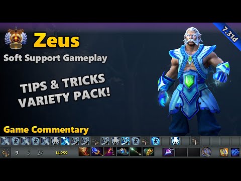 Zeus Soft Support - Immortal Gameplay Commentary | Dota 2 7.31d