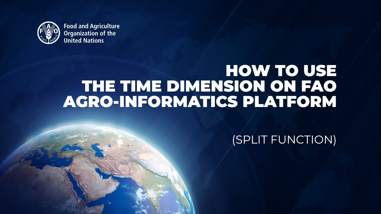 How to Use the Time Dimension (Split Function) on FAO Agro-informatics Platform