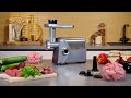 Mașină de tocat carne, MAX-2400,2400 W, cuțite din inox, tavă largă, funcție revers