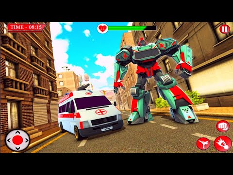 Rescue Robot Ambulance Doctor Robot Transformation War Android Gameplay