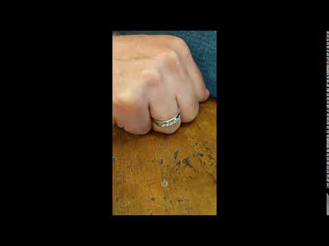 0.74 Ct. Channel Set Men's Ring with Open End Design - TwoBirch - TB-GR-0133-WG-J