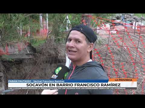 Fabian Pautasso - Socavón en barrio Francisco Ramírez preocupa a los vecinos