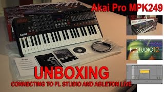 Video thumbnail for AKAI PRO MPK249 UNBOXING, CONNECT TO FL STUDIO AND ABLETON LIVE by Michael Hurdle Production Studio