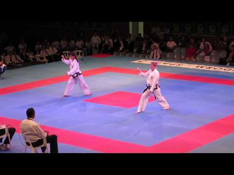 2013 ITF TKD World Championships Benidorm Spain - Jr. Girls 3rd dan patterns finals - Yoo-Sin