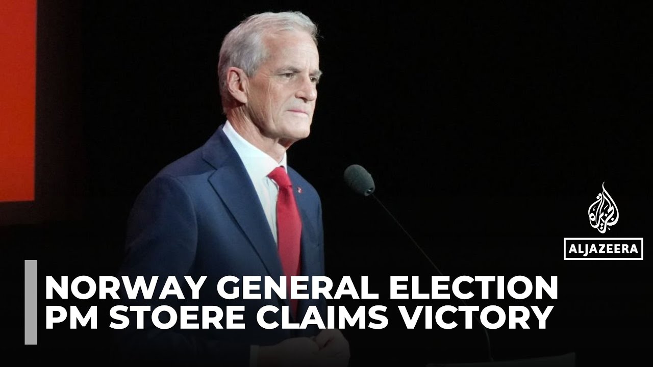 Norway’s PM Stoere claims victory in general election
