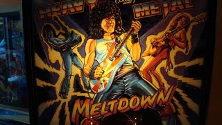 Heavy Metal Meltdown Pinball Machine - 1986 Madness!  Bally Classic