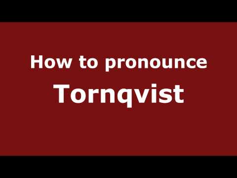 How to pronounce Tornqvist