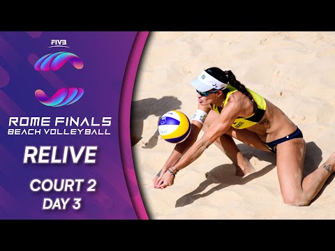 FIVB Beach Volleyball World Tour Finals 2019 | Court 2 - Day 3 |  Rome