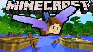 Minecraft 1.9 Snapshot: Elytra Wings! Flying Hang Glider Gear, End City Ship Loot, New Paddle Boats