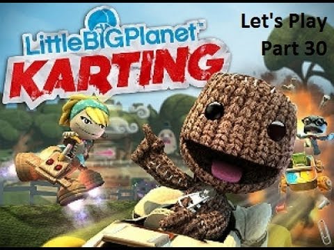 Let's Play LittleBigPlanet Karting part 30 - The Space Bass - Robobun Test Chamber
