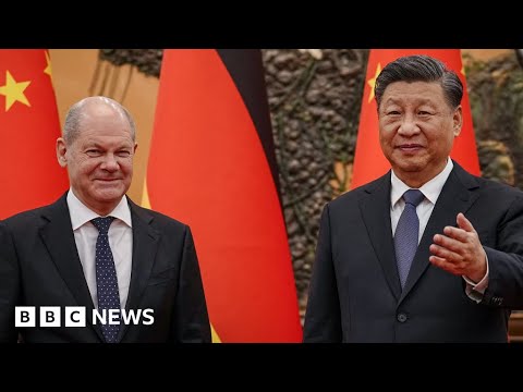 國家主席習近平在中國會見德國總理奧拉夫-肖爾茨 - BBC新聞 (President Xi Jinping meets German Chancellor Olaf Scholz in China - BBC News)