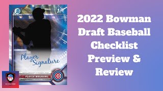 Everything to Know Before Buying 2022 Bowman Draft Baseball! | Reviewing the Checklist