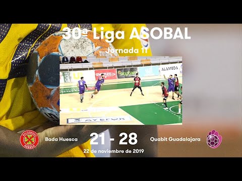 LIGA ASOBAL J11: Bada Huesca - Quabit Gudalajara 21-28