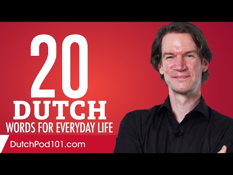 20 Dutch Words for Everyday Life - Basic Vocabulary #1