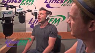 Shane Filan singing his new single &quot;Once&quot; live at Lincs FM