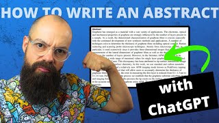 How to Write an Abstract that's CLEAR and POWERFUL using ChatGPT