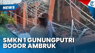 DETIK DETIK BANGUNAN SMKN 1 Gunungputri Ambruk saat Hujan Deras, Begini Kondisi Korban