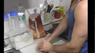 preview picture of video 'Bread Making at My Place on October 20, 2012:  Kneading'