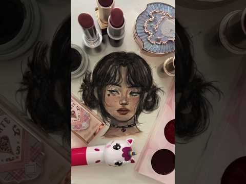 PAINTING WITH MAKEUP 💄✨ #creative #artist #makeup