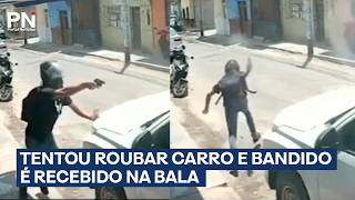 Empresário e filho reagem e frustram ataque armado