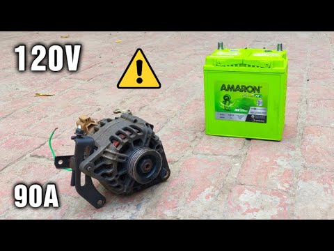 REUSE 12V Car Alternator to DC Generator 500W डीसी जनरेटर 500W के लिए 12V कार अल्टरनेटर