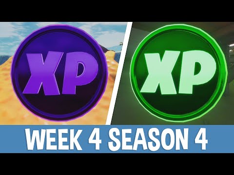 All XP Coin Locations (Week 4 Season 4) - Fortnite Battle Royale