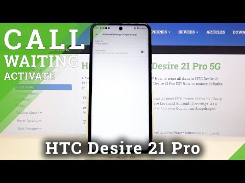 How to Enable Call Waiting in HTC Desire 21 Pro 5G – Manage Call Settings