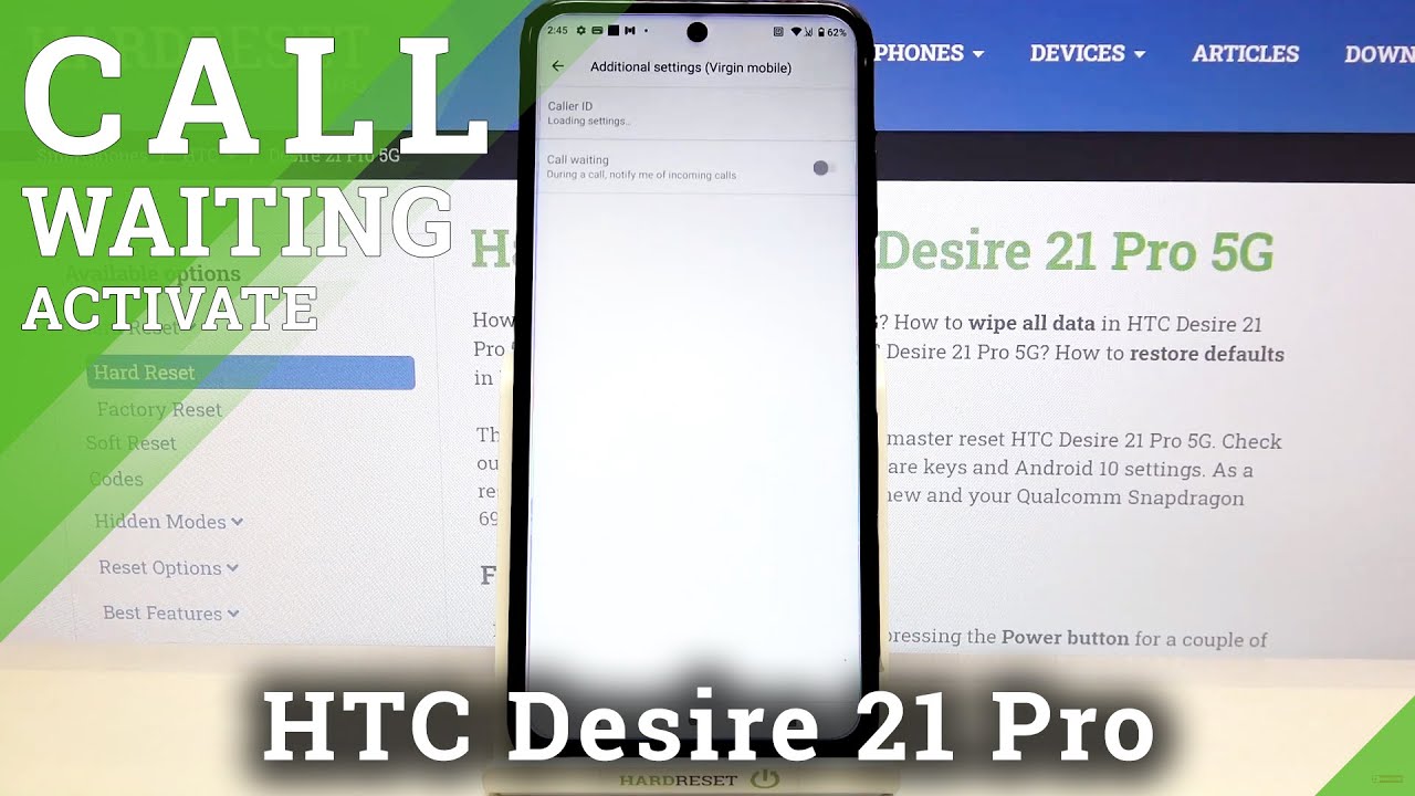 How to Enable Call Waiting in HTC Desire 21 Pro 5G – Manage Call Settings