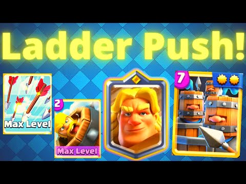 *TOP LADDER PUSHING w/ Royal Hogs Golden Knight!