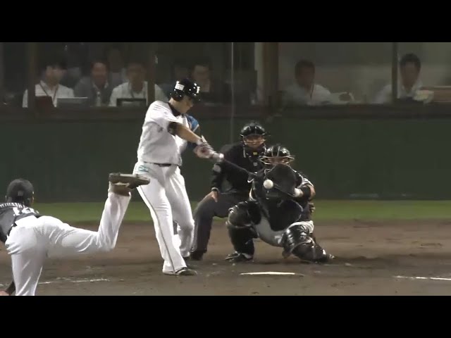 【5回裏】浮いた変化球逃さず ファイターズ・田中賢センター前タイムリー!! 2015/9/8 F-H