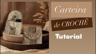 Bolsa carteira de crochê | Clutch de crochê passo a passo
