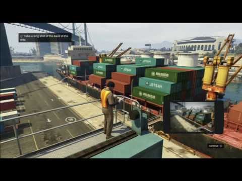Grand Theft Auto V (GTA 5) Walkthrough Part 47: Scouting the Port 2/2 "PS3 Gameplay" (HD)