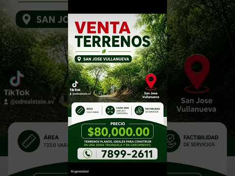 se venden terrenos san jose villanueva la libertad #ventacasa #casa #terrenossv #diasporasv