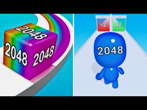 Man Runner 2048 vs Jelly Runner 2048🩷❤️🧡