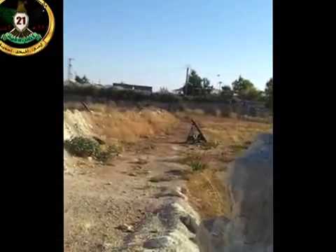 استهداف  قوات النظام بقذائف الهاون من قبل كتائب القوة 21  في النيرب في محافظة حلب