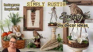 🌿 BRING THE OUTDOORS IN WITH THESE SIMPLY RUSTIC SPRING DECOR IDEAS! 🌼Instagram Inspired Diy Crafts🌱